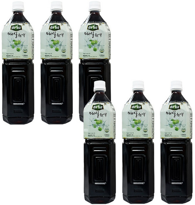 화남 매실원액, 6개, 1.5L
