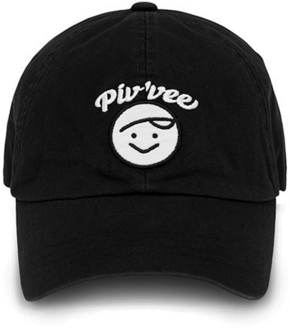 [국내정품] PIV’VEE Calivee Applique Ball Cap 114443, ebony black, FREE