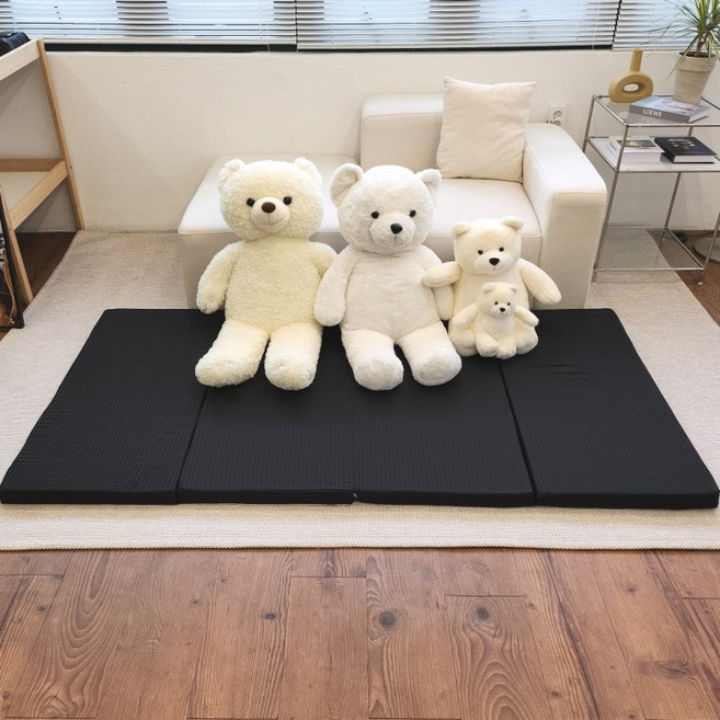 4단매트 접이식매트리스 수면 원룸 숙박업소 바닥매트, 상세페이지 참조, 방수속커버추가(중)