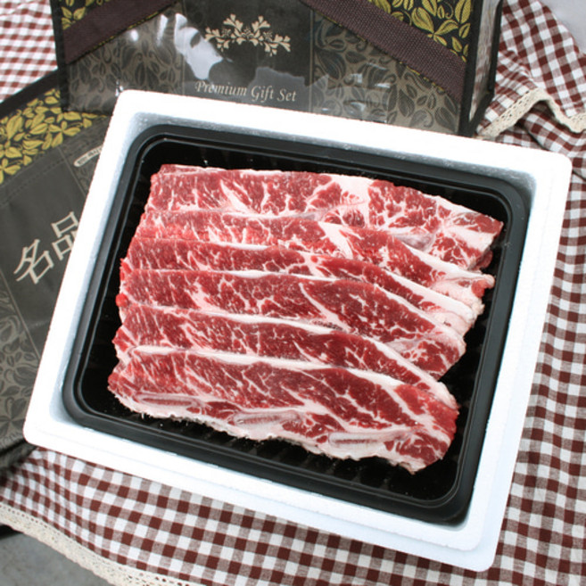 푸주 프리미엄 LA갈비 선물세트 미국산 고급육 2kg 구이용 / 찜용, 1개