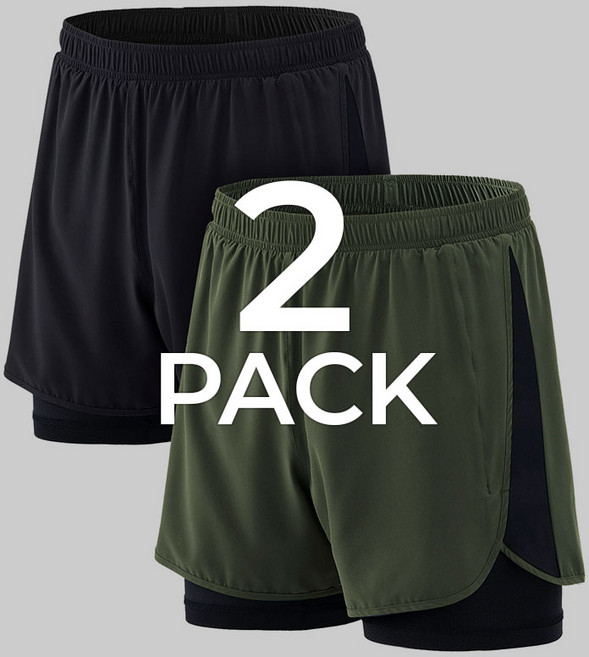 애슬리오 트레이닝 러닝 반바지 2팩 AO-CBH24