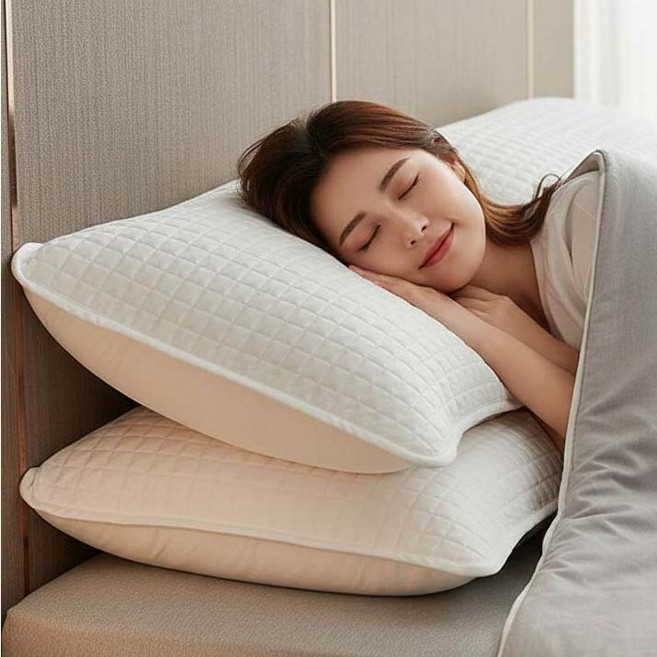 슈가라인 간편교체 누빔 베개 커버 2매 세트