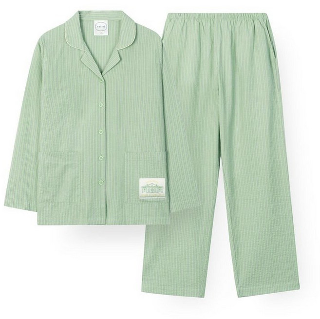 (매장정품)ORCITE 여성 H016 콸레 긴소매 파자마 세트