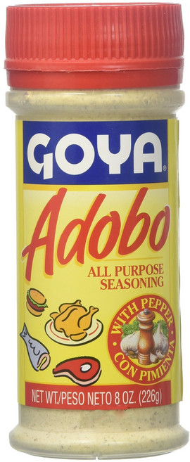 고야 아도보 후추가 들어간 만능 시즈닝 226.8그램 Goya Seasoning With Pepper 8 Ounce, 미정, 8 Ounce (Pack of 1), Garlic and Pepper