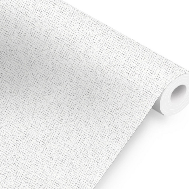 LX하우시스 합지벽지 49600-01 화이트 만능 풀바른벽지 내추럴 위빙 쿨 화이트 셀프 도배, 만능풀바른벽지, 240cm