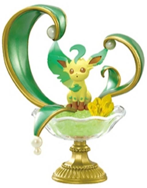神奇寶貝 日本正版 水晶寶石 發光的神祕奇蹟 確認款 盒玩 REMENT 寶可夢Pokemon, 葉伊布