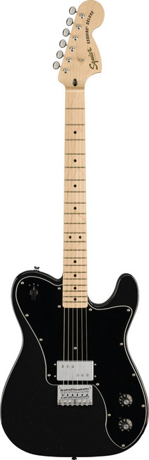 Squier by Fender Paranormal Esquire Deluxe Maple Fingerboard Black Pickguard Metallic Black, 1개