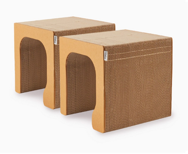 닥터펠리스 캣트리스 매직터널 하우스형 스크래쳐, 혼합색상, 2개