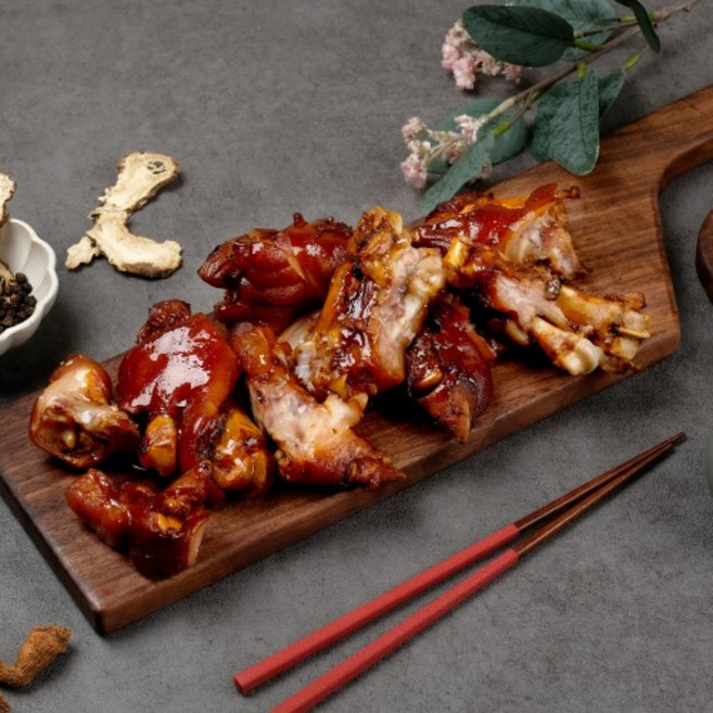 미니족 500g 내외 미니족발 앞다리 족발 야식 혼술 술안주 돼지족발, 1개