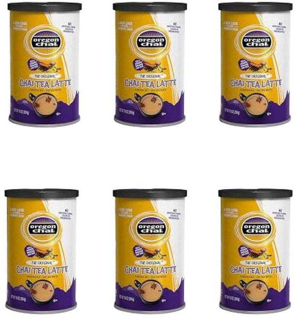 오리건 차이 오리지널 드라이 라떼 믹스 10온스(6팩), 1개, 6개, 283g