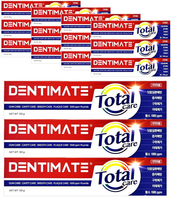 크리오 덴티메이트 토탈케어 치약, 150g, 15개