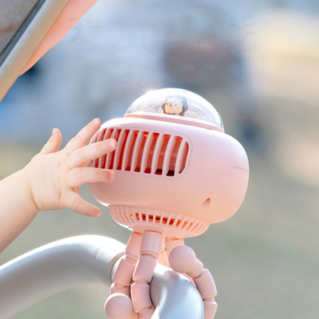 UFO 유모차선풍기 손끼임방지 휴대용선풍기 2컬러