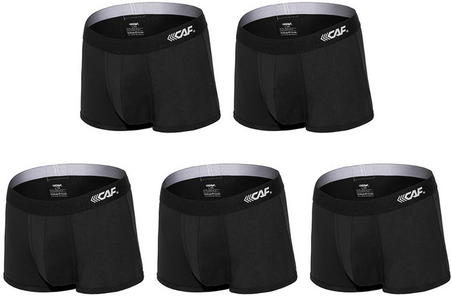 르까프 언더웨어 남성 사각 드로즈팬티 5종 블랙컬러 세트 LE5O022BLK