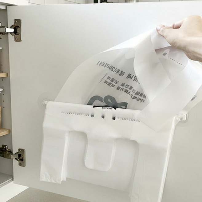 쉬핑 쓰레기봉투걸이 종량제 20L 정리, 1개, 화이트