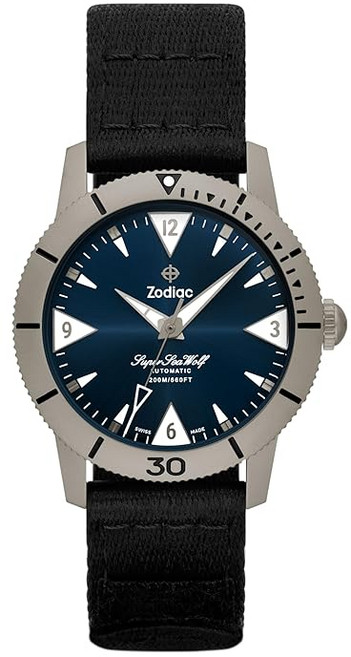 Zodia크 남성용 손목시계 SSW SKIN ZO9219 블랙