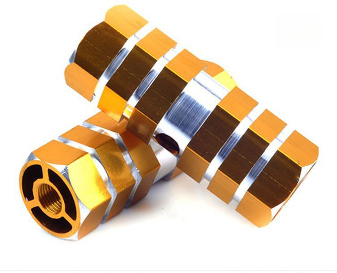 글로리존 자전거 알루미늄 합금 육각형 보조 페달, 1개, 블랙