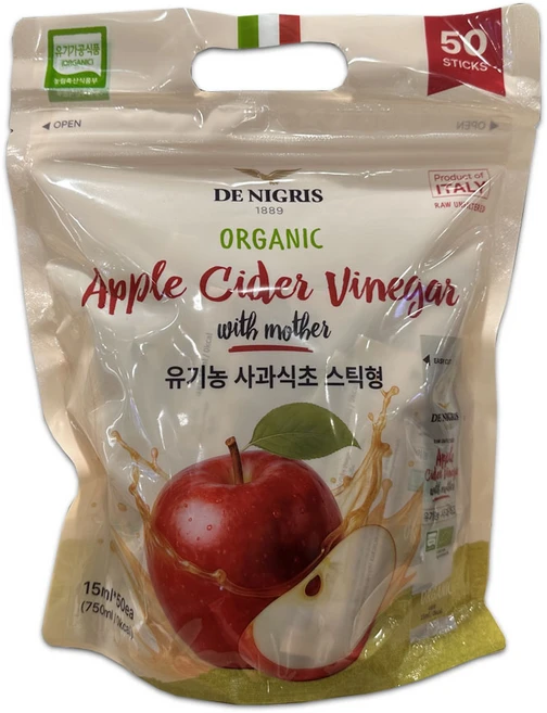 [코스트코]DE NIGRIS 유기농사과식초 스틱형, 750ml, 1개 - 쿠팡