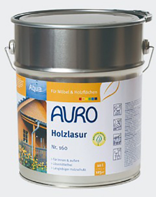 아우로 천연 수성스테인 160번 10L, 160-00 투명, 1개