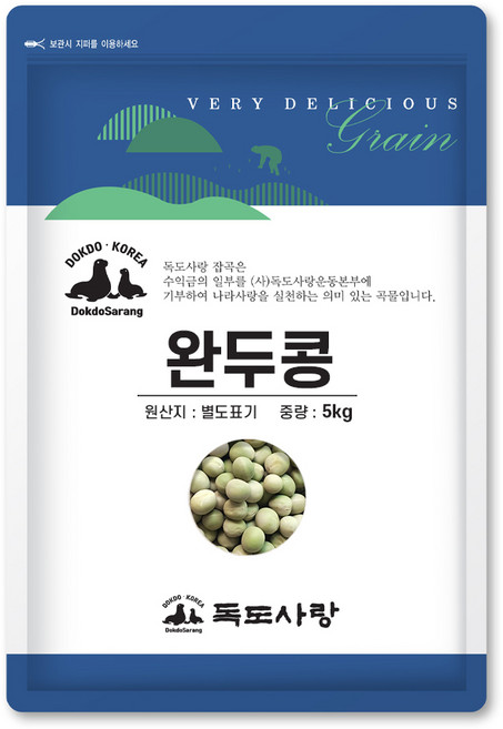 독도사랑 완두콩 5kg, 1개