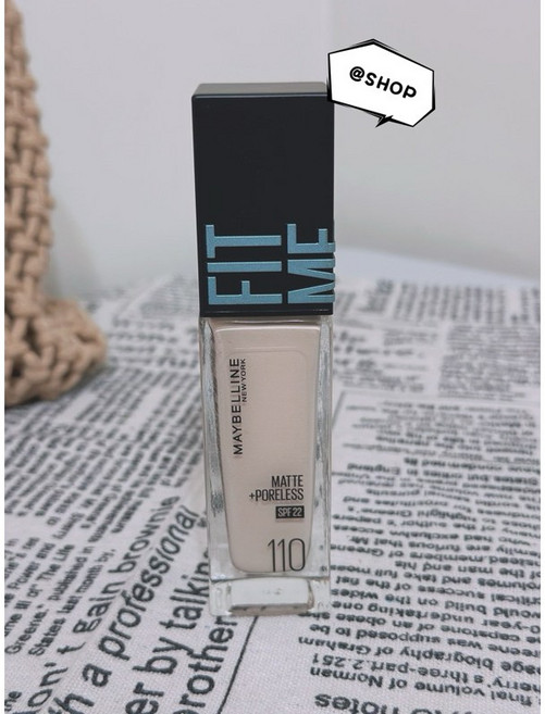 MAYBELLINE FIT ME 水光奇蹟, 1支, 反孔特霧粉底液30ml色號110