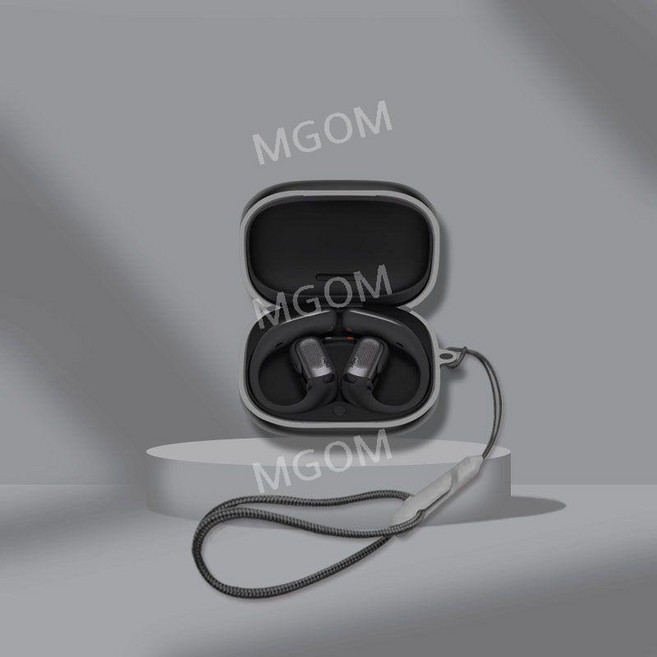 SHOKZ 오픈핏 프로 케이스 호환 샥즈 OpenFit Pro 보호 커버 블루투스 이어폰, OPENFIT PRO(2026), 블랙+기본스트랩