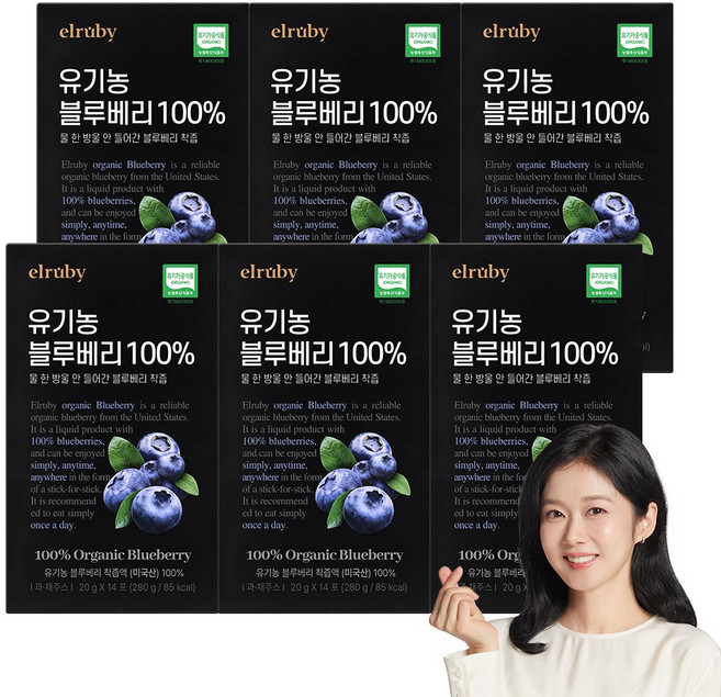 [휴온스N] NFC 유기농 블루베리 착즙 원액 스틱 100%, 84포