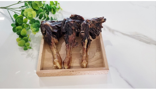 멍이네수제간식 오리장각 통다리 1개 대용량 뼈간식