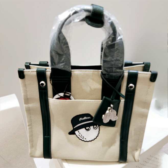 말본골프 여성 캔버스 도트 파우치