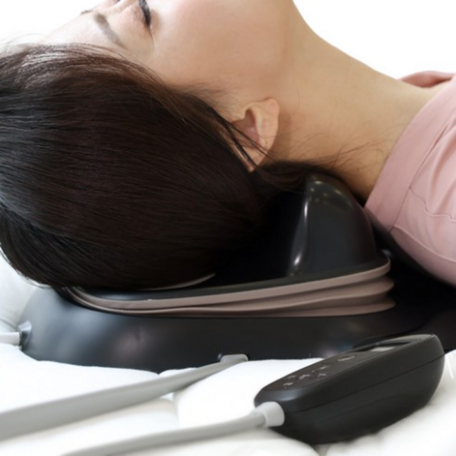 제스파 누워넥 안마기 목 어깨 마사지기, 누워넥 마사지기 / ZP2766, BLACK BEIGE