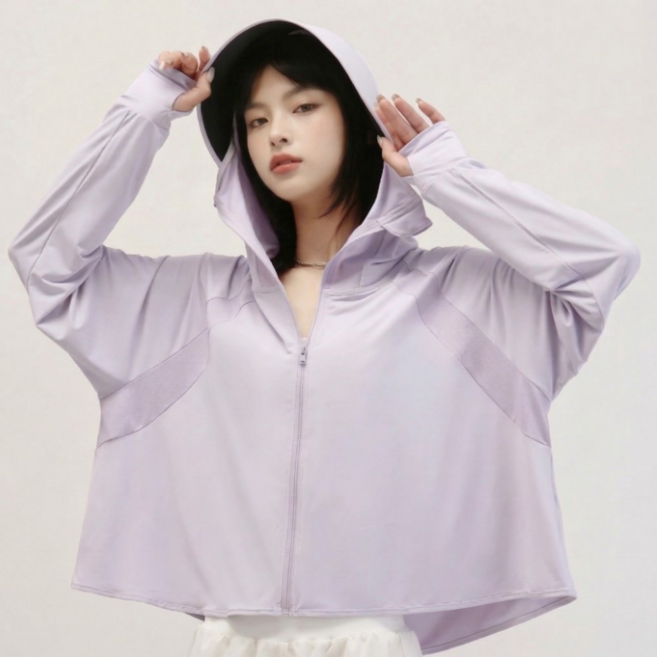 지스터프 여성 자외선차단 썬가드 쿨 냉감 루즈핏 후드 집업 바람막이