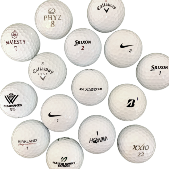 초보자 100돌이를 위한 연습용로스트볼, 7유명 브랜드 화이트 A~A+, 50개입, 1개