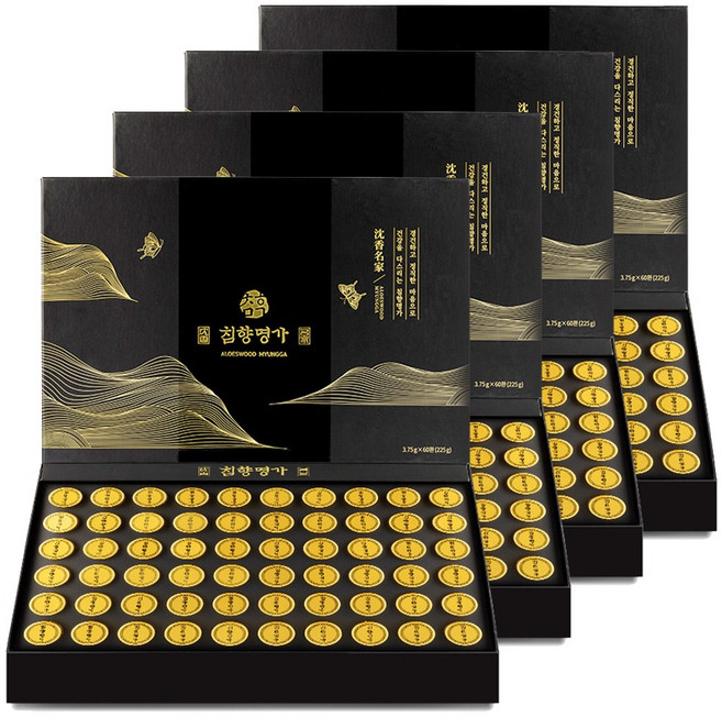 침향명가 명품 수 침향환 + 쇼핑백, 225g, 4박스