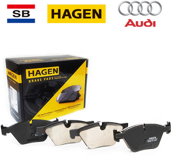 아우디 A6 브레이크패드 C7 C8 2.0 상신 하겐 라이닝 센서포함 패드, A6 45TDI 앞패드, C8 19년-현재