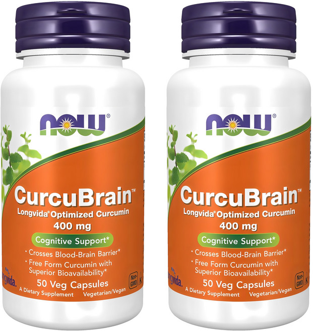 나우푸드 커큐브레인 400mg 베지 캡슐, 50정, 2개