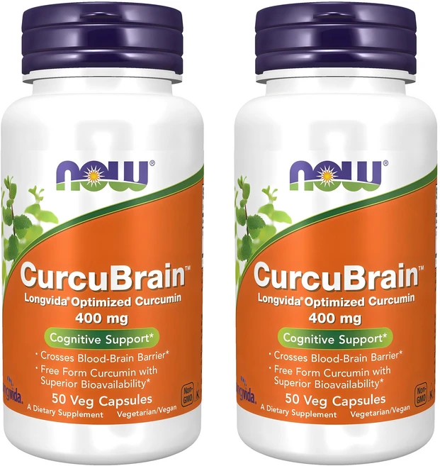 나우푸드 커큐브레인 400mg 베지 캡슐, 50정, 2개 - 쿠팡