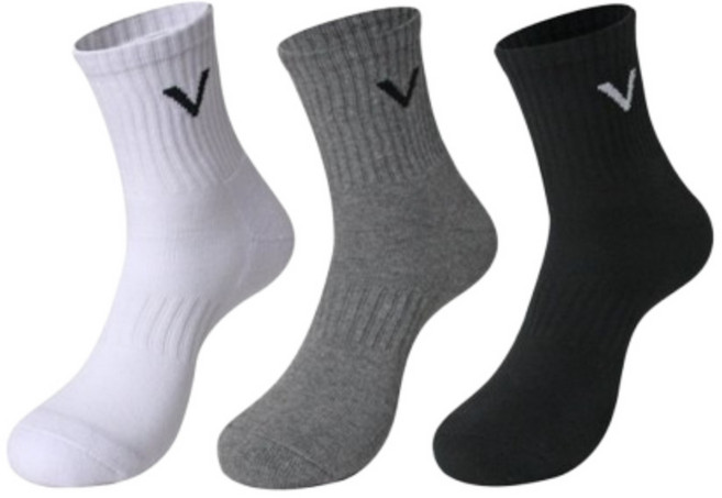100% 천연 순면 국산 땀흡수 여성 두꺼운 유니키 스포츠 중목양말 세트, 면100 순면 반파일 스포츠 중목양말, 그레이_5켤레, 1개