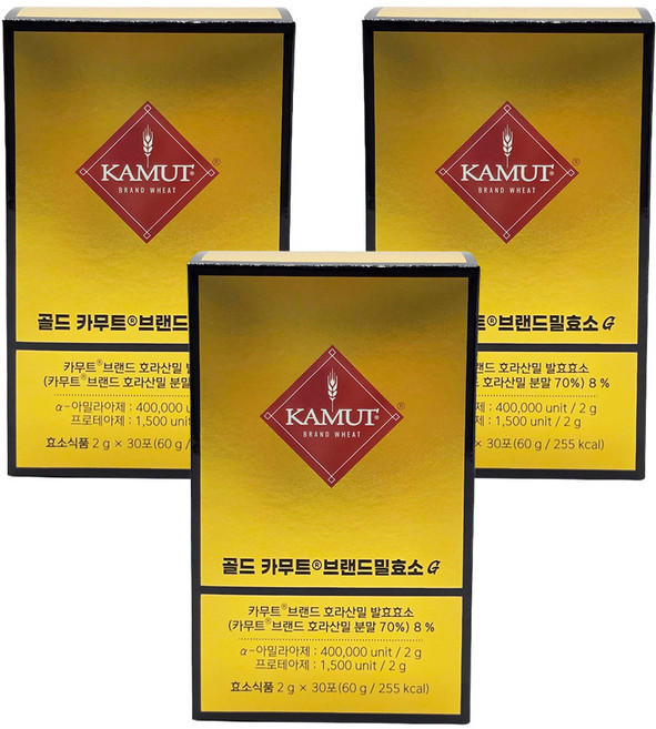 그레인온골드 카무트효소G 2g x 30포 3박스 (옥수수맛)