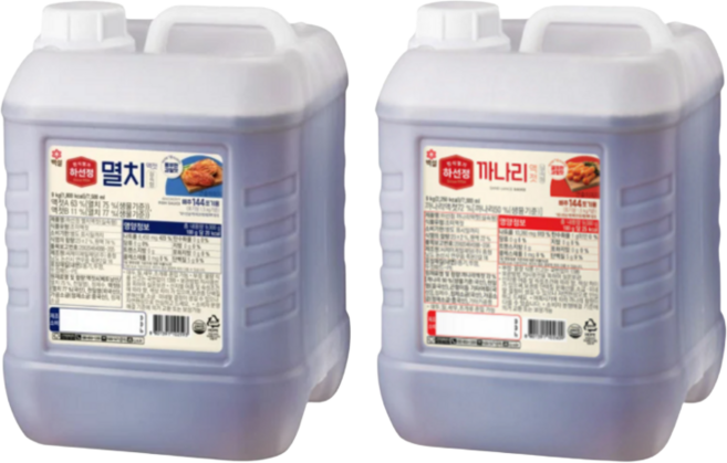 까나리액젓 9kg + 멸치액젓 9kg, 1세트, 18L