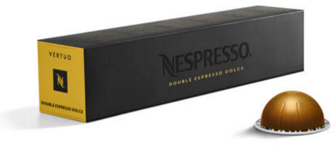 네스프레소 버츄오 더블에스프레소 돌체 캡슐커피, 9.5g, 10개입, 6개