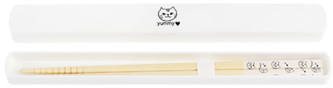 일식 우드젓가락 재팬 찹스틱 요미요미 화이트케이스, 1개