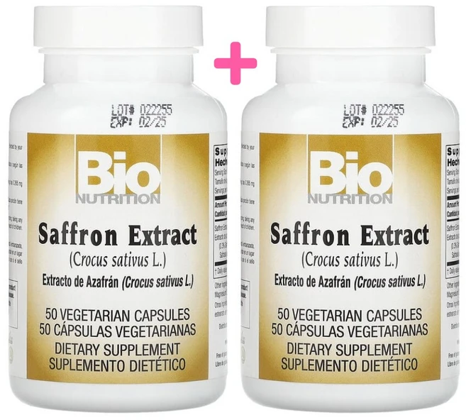 바이오뉴트리션 사프란 추출물 사프라날 베지캡슐 50정 2통 CHECKYOU - 쿠팡