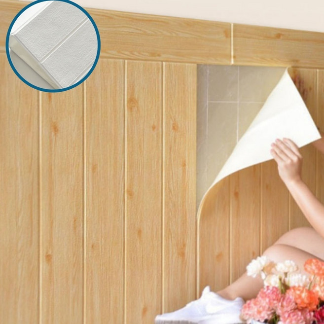 무늬목시트지 원목 가구 리폼 우드 나무무늬 월넛, 하루코너 나무결 화이트