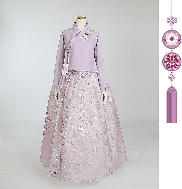 한복저고리 여자 생활한복 퓨전 철릭원피스 세트