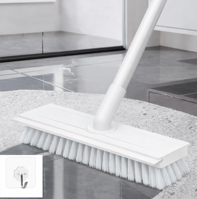MIRRA 물때박살 쓱삭청소 길이조절 스탠딩 청소솔, 화이트, 1개
