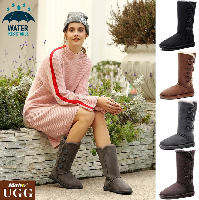 호주 UGG 어그부츠 겨울 여성 양털 뉴클래식 3버튼 롱 부츠