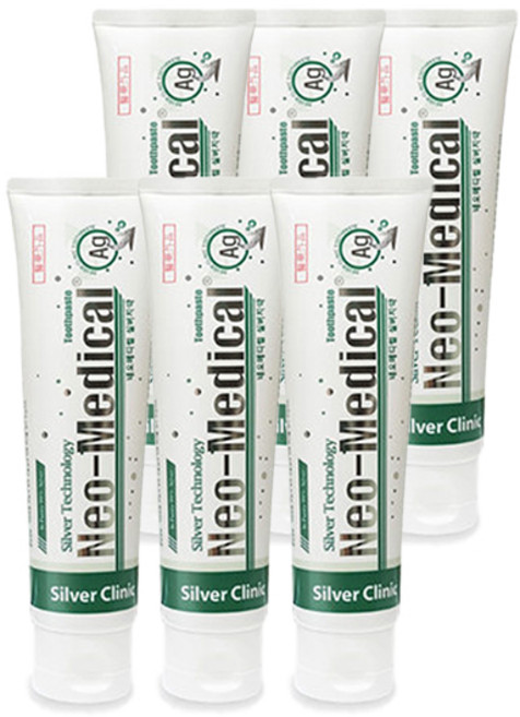 네오메디컬 실버치약, 6개, 165g