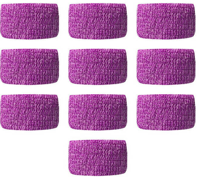 슈슈펫 반려동물 자가접착 일회용 붕대형 강아지 신발 10개, 1세트, 라이트퍼플