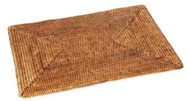 라탄 직사각 매트 라지 대형