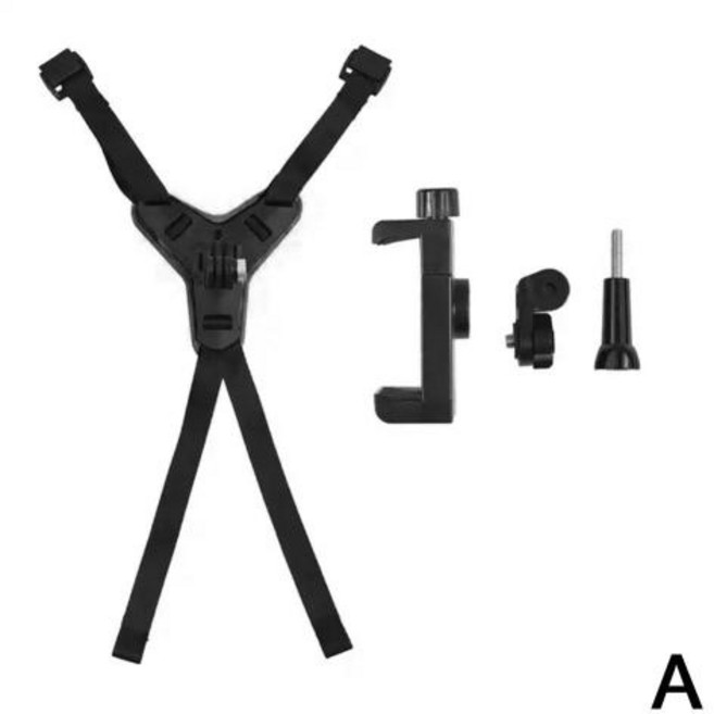 GoPro Hero 2 0 9 8 7 용 오토바이 헬멧 턱 스트랩 마운트 홀더 휴대 전화 액션 스포츠 카메라 홀더 액세서, 1개