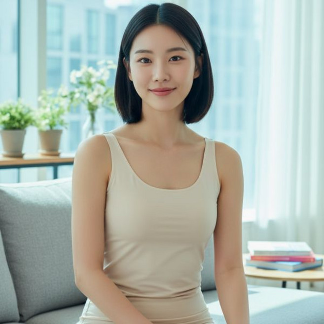 유니클로 에어리즘 여성 민소매 나시탑 캐미솔 탱크탑 런닝 쿨링 냉감 no.1786471